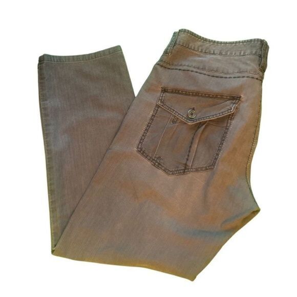 EUC Gianni Versace Jeans Pin Striped Faded Soft Black Gray Denim Jeans - Picture 16 of 17